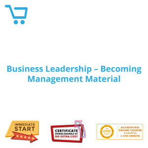 Business Leadership - Becoming Management Material - eBook CPD #1000958