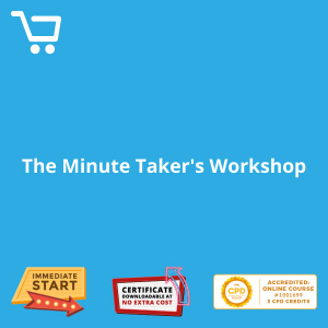 The Minute Taker's Workshop - Distance Learning #1001699